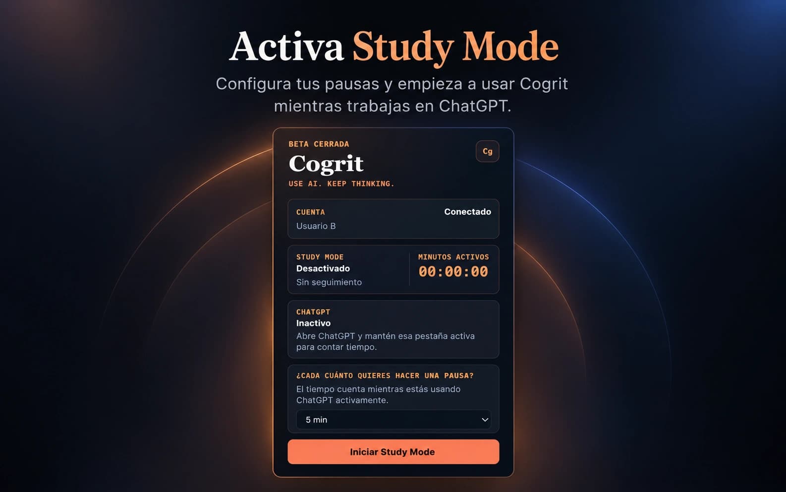 Activación de Cogrit mientras utilizas ChatGPT